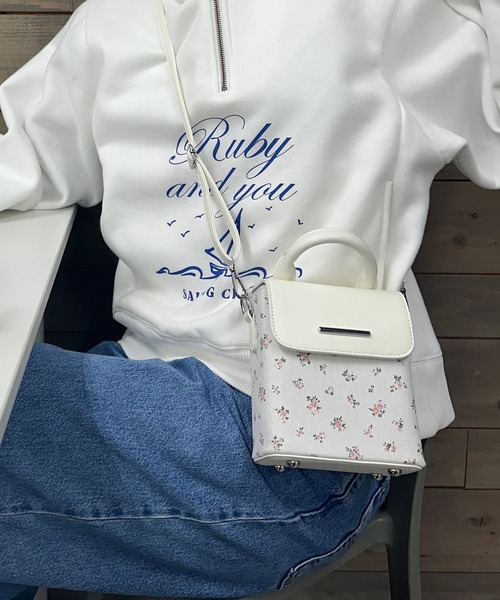 poiregnee（ポワニェ）の「［select］花柄バッグ（ショルダーバッグ・レディース・ブルー/ピンク・FREE）」の14枚目の写真