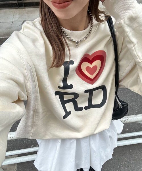 RePRODUCTION LABEL(リプロダクションレーベル)の「【RePRODUCTION LABEL / リプロダクションレーベル】セットインスウェット(Tシャツ/カットソー・レディース・アイボリー/ライム/ピンク/ネイビー/チャコールグレー・FREE)」の19枚目の写真