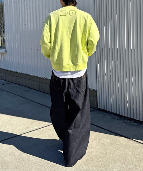 RePRODUCTION LABEL(リプロダクションレーベル)の「【RePRODUCTION LABEL / リプロダクションレーベル】セットインスウェット(Tシャツ/カットソー・レディース・アイボリー/ライム/ピンク/ネイビー/チャコールグレー・FREE)」の6枚目の写真