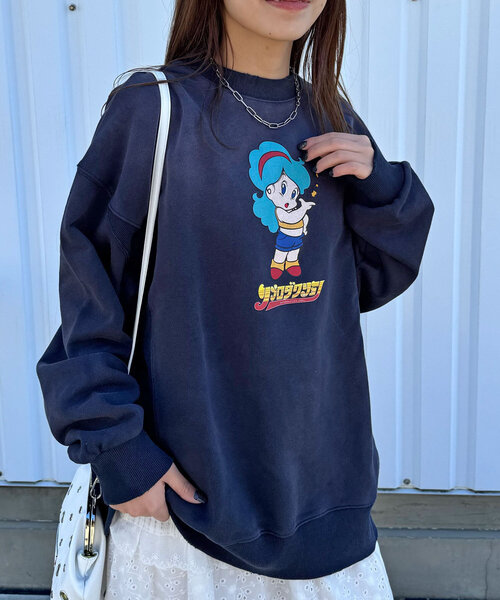 RePRODUCTION LABEL(リプロダクションレーベル)の「【RePRODUCTION LABEL / リプロダクションレーベル】セットインスウェット(Tシャツ/カットソー・レディース・アイボリー/ライム/ピンク/ネイビー/チャコールグレー・FREE)」の8枚目の写真