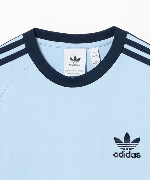 adidas(アディダス)の「adidas / 3ストライプ Tシャツ(Tシャツ/カットソー・レディース・サックスブルー/ネイビー・SMALL/MEDIUM)」の7枚目の写真