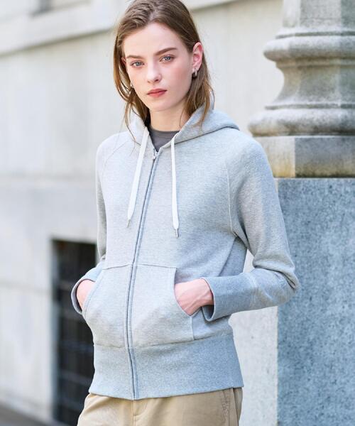 NEWカラーあり】ライト裏毛ジップアップパーカ（パーカー