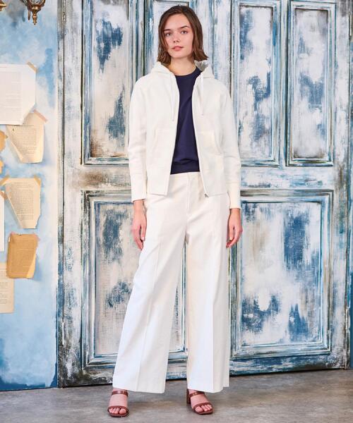 DRESSTERIOR(ドレステリア)の「【NEWカラーあり】ライト裏毛ジップアップパーカ(パーカー・レディース・ホワイト/ブラック/グレー/ライトイエロー系・40/38/36/34)」の22枚目の写真