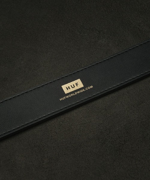 HUF（ハフ）の「PILLAR LEATHER BELT / HUF ハフ ベルト（ベルト・メンズ・グレー/ブルー系その他・O/S）」の4枚目の写真