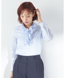 【SUIT SELECT × Samantha Thavasa】リボン&フリル付き・3WAYブラウス