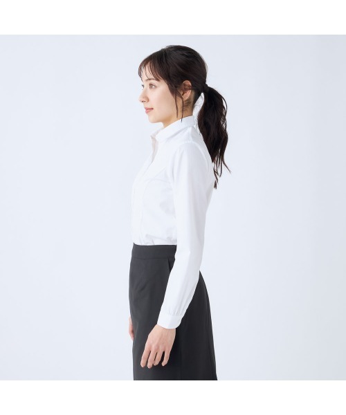 SUIT SELECT(スーツセレクト)の「【SUIT SELECT × Samantha Thavasa】リボン&フリル付き・3WAYブラウス(シャツ/ブラウス・レディース・ピンク/イエロー/ホワイト/ミント/サックスブルー・X-LARGE/LARGE/MEDIUM/SMALL)」の22枚目の写真