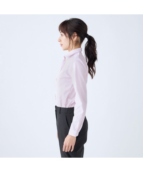 SUIT SELECT(スーツセレクト)の「【SUIT SELECT × Samantha Thavasa】リボン&フリル付き・3WAYブラウス(シャツ/ブラウス・レディース・ピンク/イエロー/ホワイト/ミント/サックスブルー・X-LARGE/LARGE/MEDIUM/SMALL)」の21枚目の写真