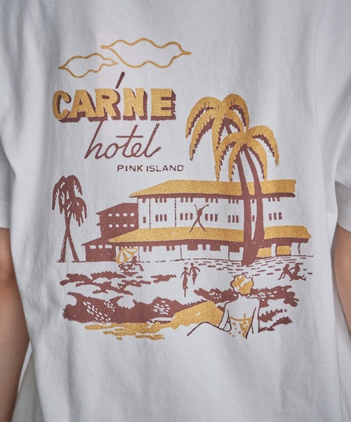 Carne Bollente(カルネボレンテ)の「(CARNE BOLLENTE)ピンクアイランドT(Tシャツ/カットソー・レディース・ホワイト・S)」の9枚目の写真