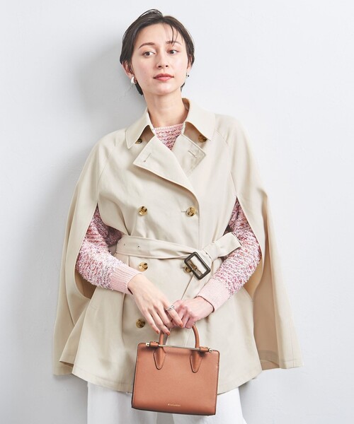 UNITED ARROWS（ユナイテッドアローズ）の「ケープ ミドル トレンチコート（トレンチコート・レディース・オフホワイト/ベージュ・FREE）」の4枚目の写真