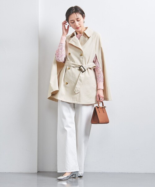 UNITED ARROWS（ユナイテッドアローズ）の「ケープ ミドル トレンチコート（トレンチコート・レディース・オフホワイト/ベージュ・FREE）」の5枚目の写真