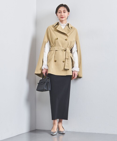 UNITED ARROWS（ユナイテッドアローズ）の「ケープ ミドル トレンチコート（トレンチコート・レディース・オフホワイト/ベージュ・FREE）」の7枚目の写真