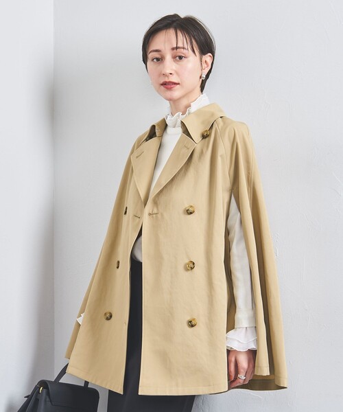UNITED ARROWS（ユナイテッドアローズ）の「ケープ ミドル トレンチコート（トレンチコート・レディース・オフホワイト/ベージュ・FREE）」の8枚目の写真