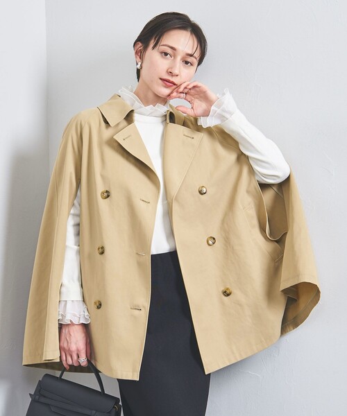 UNITED ARROWS（ユナイテッドアローズ）の「ケープ ミドル トレンチコート（トレンチコート・レディース・オフホワイト/ベージュ・FREE）」の9枚目の写真