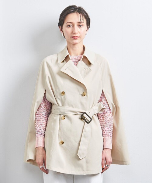 UNITED ARROWS（ユナイテッドアローズ）の「ケープ ミドル トレンチコート（トレンチコート・レディース・オフホワイト/ベージュ・FREE）」の11枚目の写真