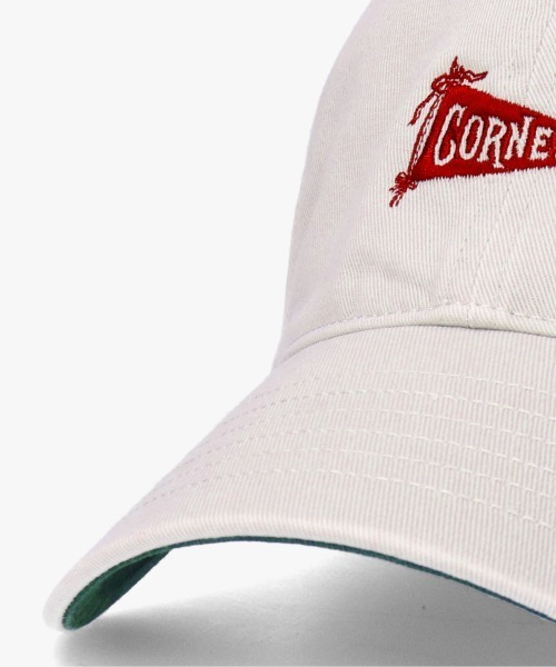OVERRIDE（オーバーライド）の「Cornell TWILL WASHED CAP / カレッジ（キャップ・メンズ・グレー/レッド・57~59cm）」の8枚目の写真