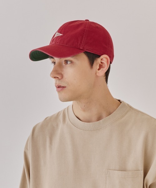 OVERRIDE（オーバーライド）の「Cornell TWILL WASHED CAP / カレッジ（キャップ・メンズ・グレー/レッド・57~59cm）」の18枚目の写真