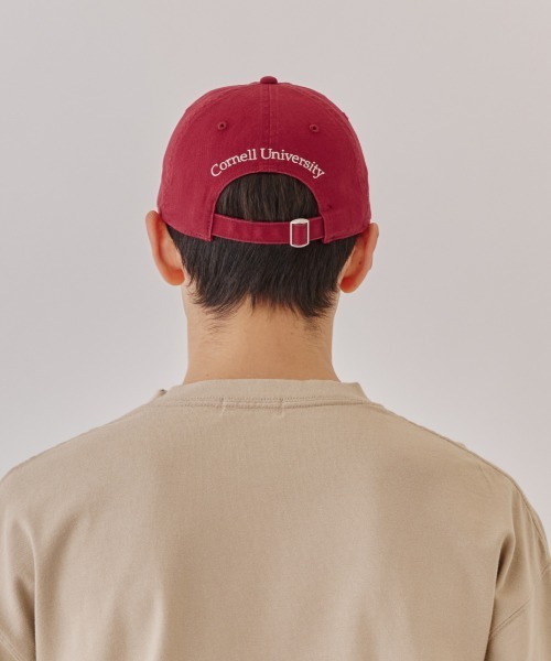 OVERRIDE（オーバーライド）の「Cornell TWILL WASHED CAP / カレッジ（キャップ・メンズ・グレー/レッド・57~59cm）」の20枚目の写真