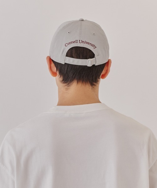 OVERRIDE（オーバーライド）の「Cornell TWILL WASHED CAP / カレッジ（キャップ・メンズ・グレー/レッド・57~59cm）」の19枚目の写真