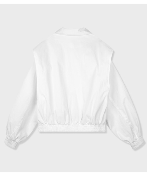 PLACE STUDIO（プレイススタジオ）の「PLACE STUDIO／OVERFITコットンジャケット（ブルゾン・レディース・ブラック/ホワイト・FREE）」の10枚目の写真