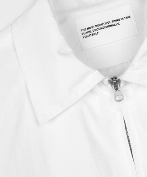 PLACE STUDIO（プレイススタジオ）の「PLACE STUDIO／OVERFITコットンジャケット（ブルゾン・レディース・ブラック/ホワイト・FREE）」の11枚目の写真