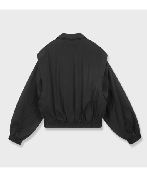 PLACE STUDIO（プレイススタジオ）の「PLACE STUDIO／OVERFITコットンジャケット（ブルゾン・レディース・ブラック/ホワイト・FREE）」の16枚目の写真