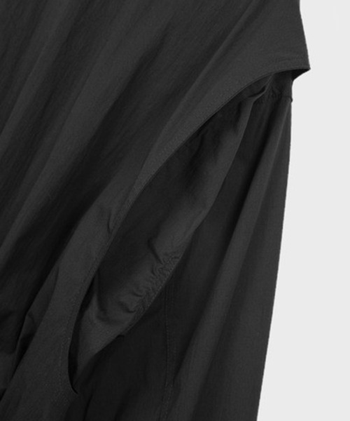 PLACE STUDIO（プレイススタジオ）の「PLACE STUDIO／OVERFITコットンジャケット（ブルゾン・レディース・ブラック/ホワイト・FREE）」の19枚目の写真