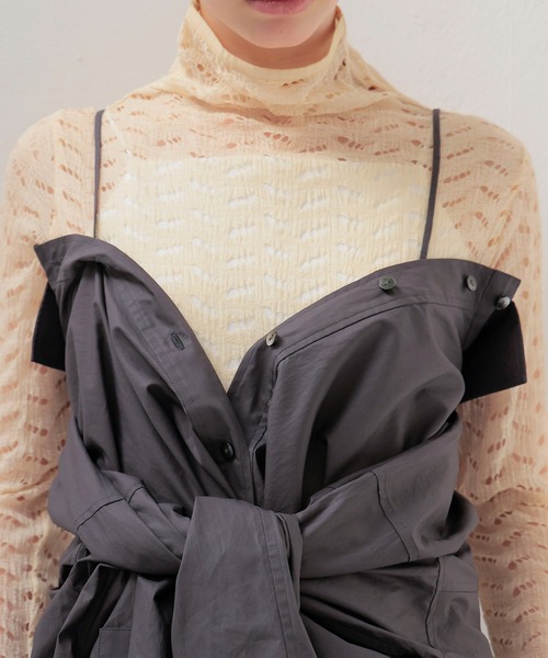 DRESSLAVE（ドレスレイブ）の「bustier shirt(ビスチェシャツ)（シャツ/ブラウス・レディース・ピンク/ブルー/グレー・38）」の21枚目の写真