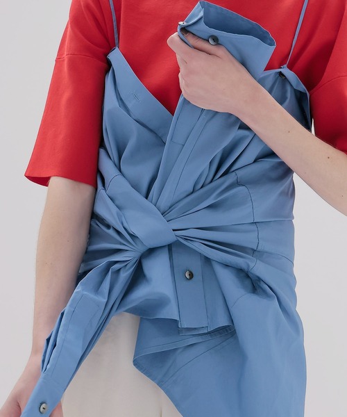 DRESSLAVE（ドレスレイブ）の「bustier shirt(ビスチェシャツ)（シャツ/ブラウス・レディース・ピンク/ブルー/グレー・38）」の13枚目の写真