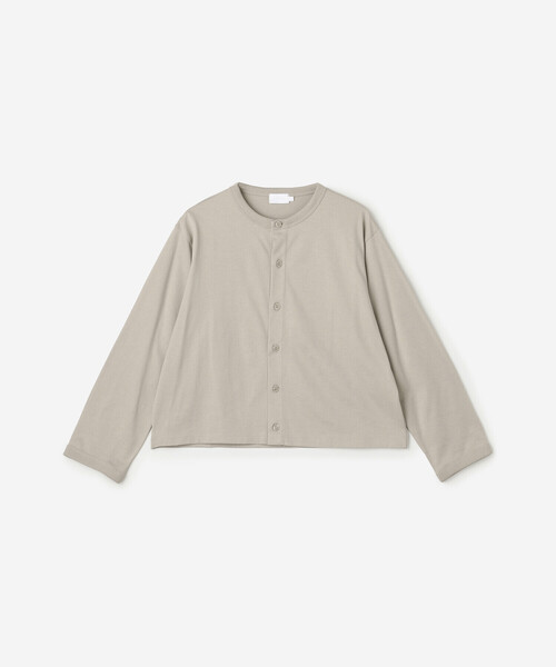 handvaerk（ハンドバーク）の「handvaerk | 60/2 クルーネックカーディガン WOMEN（カーディガン/ボレロ・レディース・ダークグレー/グレイッシュベージュ/グレー/ブラック・S）」の4枚目の写真