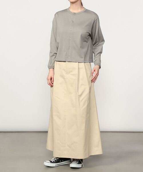 handvaerk（ハンドバーク）の「handvaerk | 60/2 クルーネックカーディガン WOMEN（カーディガン/ボレロ・レディース・ダークグレー/グレイッシュベージュ/グレー/ブラック・S）」の14枚目の写真