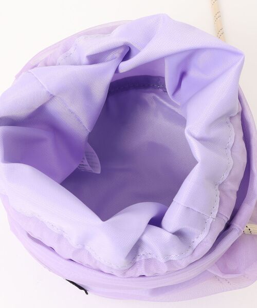 OUTDOOR PRODUCTS（アウトドアプロダクツ）の「【OUTDOOR PRODUCTS】巾着バッグ [151101]（ハンドバッグ・レディース・ベージュ/ブラック/パープル・F）」の5枚目の写真