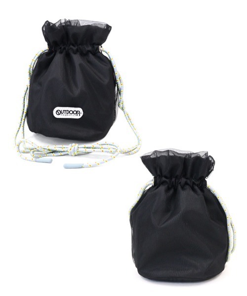 OUTDOOR PRODUCTS（アウトドアプロダクツ）の「【OUTDOOR PRODUCTS】巾着バッグ [151101]（ハンドバッグ・レディース・ベージュ/ブラック/パープル・F）」の11枚目の写真