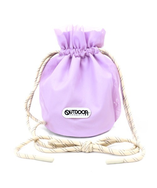 OUTDOOR PRODUCTS（アウトドアプロダクツ）の「【OUTDOOR PRODUCTS】巾着バッグ [151101]（ハンドバッグ・レディース・ベージュ/ブラック/パープル・F）」の20枚目の写真