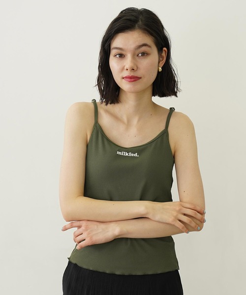 Ocean Pacific（オーシャンパシフィック）の「MILKFED. × OP BRA CAMISOLE（水着・レディース・ブラック/オリーブ/ライトブルー・ONE SIZE）」の4枚目の写真