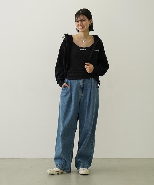 Ocean Pacific（オーシャンパシフィック）の「MILKFED. × OP BRA CAMISOLE（水着・レディース・ブラック/オリーブ/ライトブルー・ONE SIZE）」の19枚目の写真