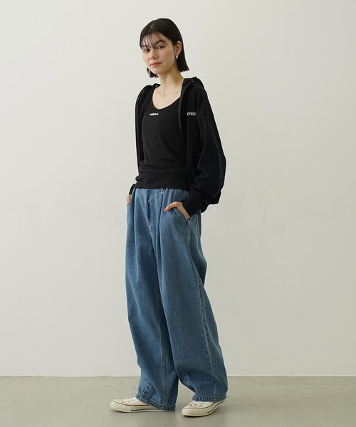 Ocean Pacific（オーシャンパシフィック）の「MILKFED. × OP BRA CAMISOLE（水着・レディース・ブラック/オリーブ/ライトブルー・ONE SIZE）」の21枚目の写真