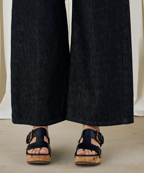 DES PRES(デ・プレ)の「ブラックデニム ラウンドパンツ(デニムパンツ・レディース・ブラック・36/34/32)」の10枚目の写真