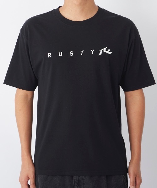 RUSTY(ラスティ)の「【RUSTY/ラスティー】半袖ロゴTシャツ(Tシャツ/カットソー・メンズ・オフホワイト/ブルー/ブラック・SMALL/MEDIUM/LARGE/X-LARGE)」の14枚目の写真