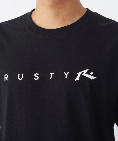 RUSTY(ラスティ)の「【RUSTY/ラスティー】半袖ロゴTシャツ(Tシャツ/カットソー・メンズ・オフホワイト/ブルー/ブラック・SMALL/MEDIUM/LARGE/X-LARGE)」の12枚目の写真