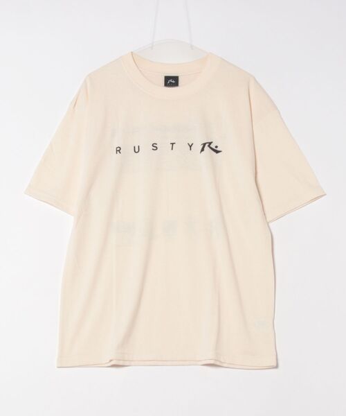 RUSTY(ラスティ)の「【RUSTY/ラスティー】半袖ロゴTシャツ(Tシャツ/カットソー・メンズ・オフホワイト/ブルー/ブラック・SMALL/MEDIUM/LARGE/X-LARGE)」の10枚目の写真