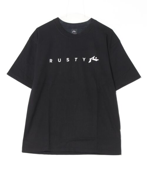 RUSTY(ラスティ)の「【RUSTY/ラスティー】半袖ロゴTシャツ(Tシャツ/カットソー・メンズ・オフホワイト/ブルー/ブラック・SMALL/MEDIUM/LARGE/X-LARGE)」の9枚目の写真