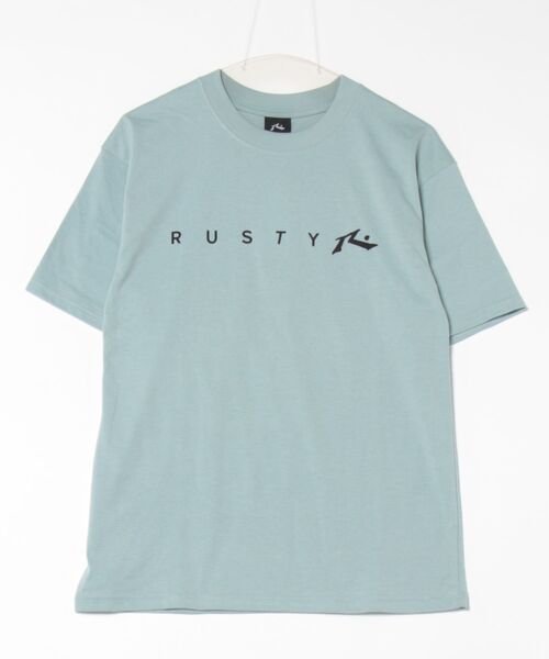 RUSTY(ラスティ)の「【RUSTY/ラスティー】半袖ロゴTシャツ(Tシャツ/カットソー・メンズ・オフホワイト/ブルー/ブラック・SMALL/MEDIUM/LARGE/X-LARGE)」の7枚目の写真