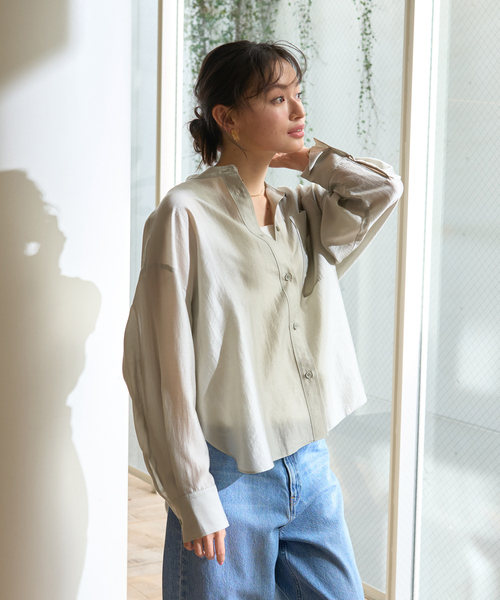 Rouge vif（ルージュヴィフ）の「スクエアネックリブタンクトップ（タンクトップ・レディース・オフホワイト/ブラック/ベージュ・フリー）」の13枚目の写真