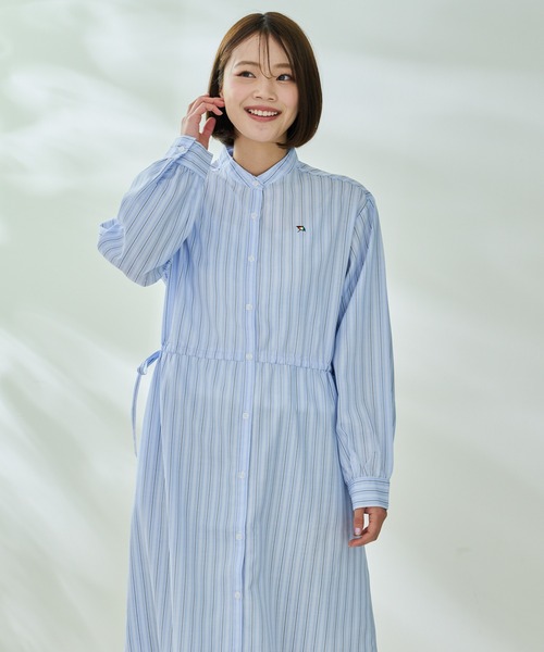 Arnold Palmer（アーノルドパーマー）の「EVERY DAY イージーケア ストライプ シャツワンピース（シャツワンピース・レディース・ブルー/サックスブルー/ベージュ・L/M/S）」の8枚目の写真