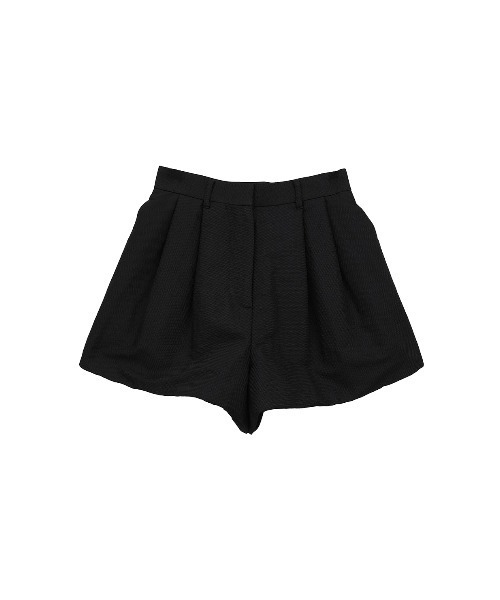 CLANE（クラネ）の「CLANE/クラネ/DAD SHORT PANTS（その他パンツ・レディース・アイボリー/ブラック・1）」の2枚目の写真