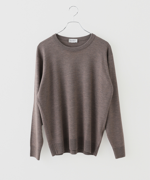 JOHN SMEDLEY(ジョンスメドレー)の「JOHN SMEDLEY (ジョンスメドレー) A4543 CREW NECK 24G JP EX(ニット/セーター・メンズ・チャコールグレー/ライトグレー/ブラック/ベージュ/ブルー系その他・MEDIUM/LARGE)」の4枚目の写真