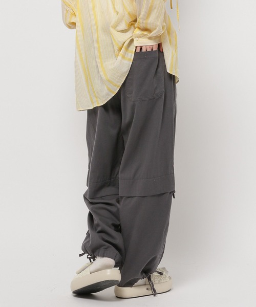 niko and...（ニコアンド）の「レイヤードライクスリットパンツ（その他パンツ・レディース・ブラック/アイボリー/カーキ/イエロー・FREE）」の8枚目の写真