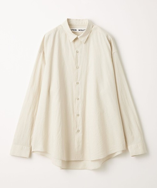 CITEN（シテン）の「＜CITEN＞コットンリネンオーバーシャツ（シャツ/ブラウス・メンズ・ネイビー/ダークグレー/ナチュラル・M/L）」の9枚目の写真