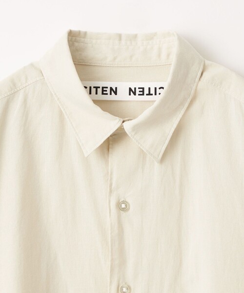 CITEN（シテン）の「＜CITEN＞コットンリネンオーバーシャツ（シャツ/ブラウス・メンズ・ネイビー/ダークグレー/ナチュラル・M/L）」の11枚目の写真