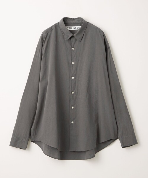 CITEN（シテン）の「＜CITEN＞コットンリネンオーバーシャツ（シャツ/ブラウス・メンズ・ネイビー/ダークグレー/ナチュラル・M/L）」の16枚目の写真